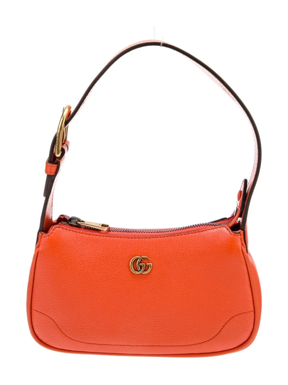 NWT Gucci Aphrodite Orange Leather Mini Shoulder Bag